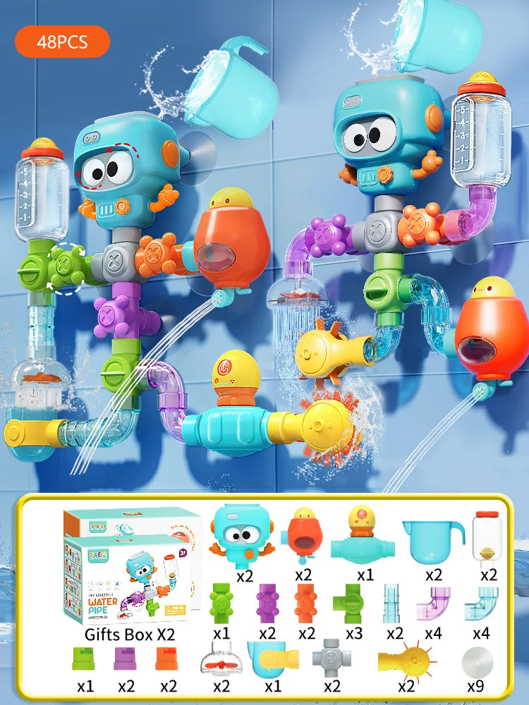 Little Plumber Toddler Waterworks Bath Toy Set