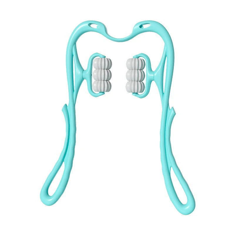 6-Wheel Neck Massager Roller | Deep Tissue Relief for Neck & Shoulders