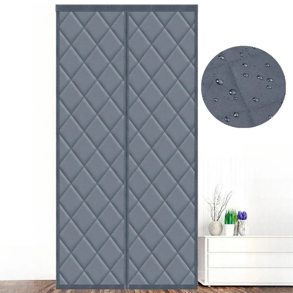 Magnetic Thermal & Sound Insulated Door Curtain – Weatherproof Heavy-Duty Barrier