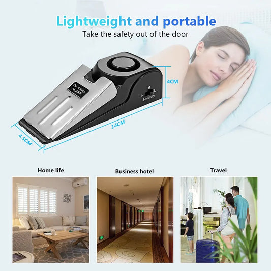Portable Wireless Alarm Door Stopper