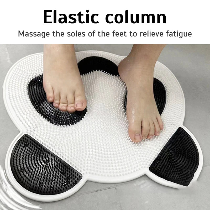 Panda Silicone Foot Scrubber Shower Mat – Anti-Slip Massage & Exfoliating Pad