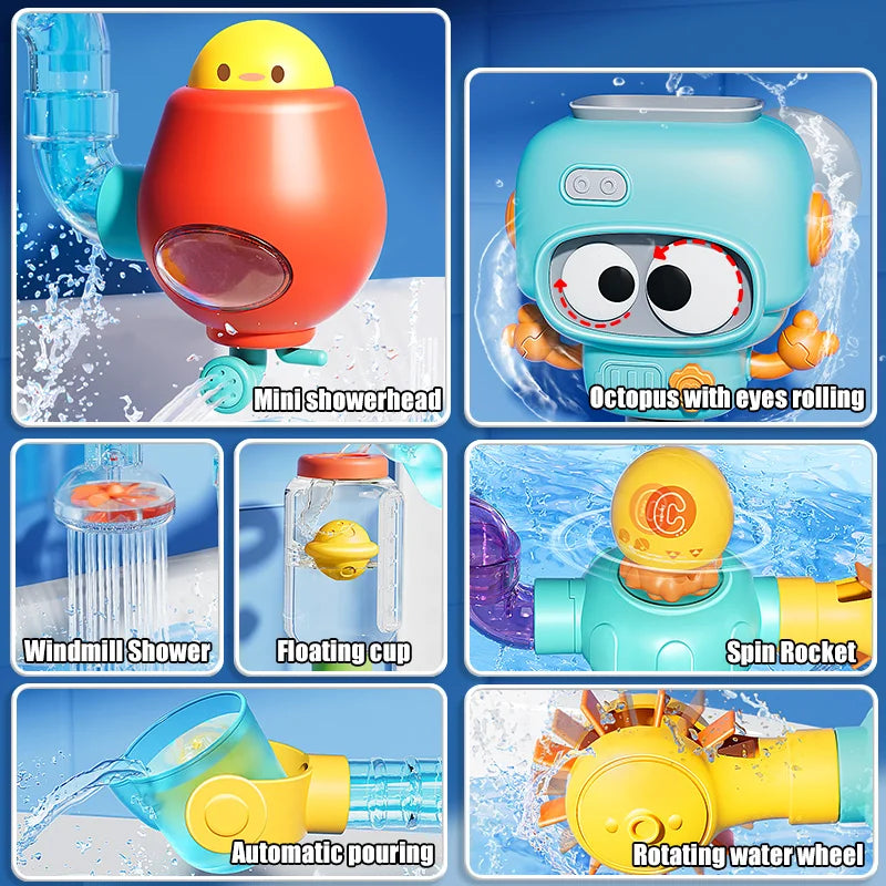 Little Plumber Toddler Waterworks Bath Toy Set