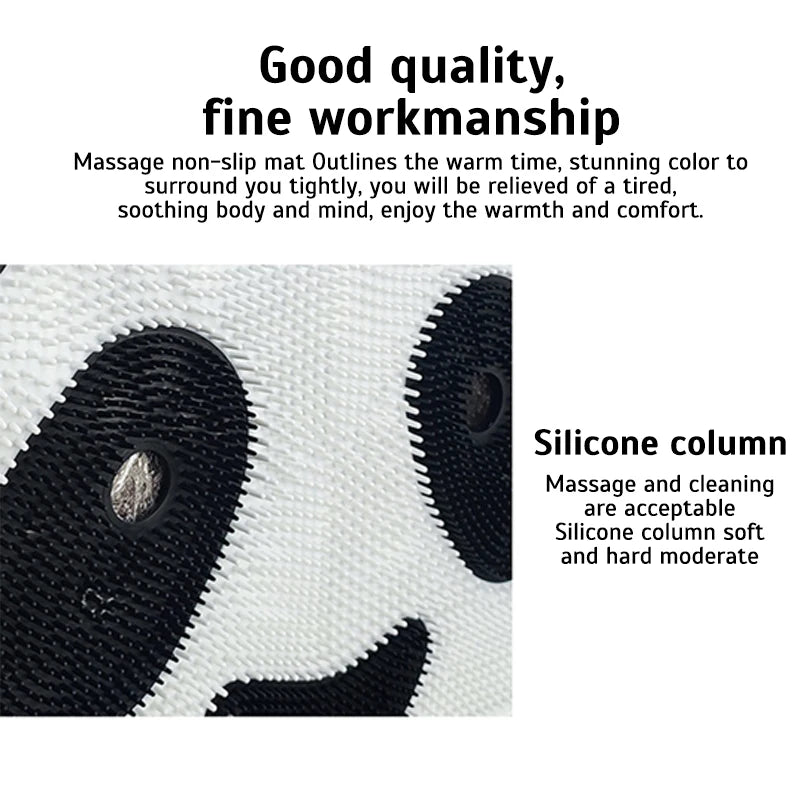 Panda Silicone Foot Scrubber Shower Mat – Anti-Slip Massage & Exfoliating Pad