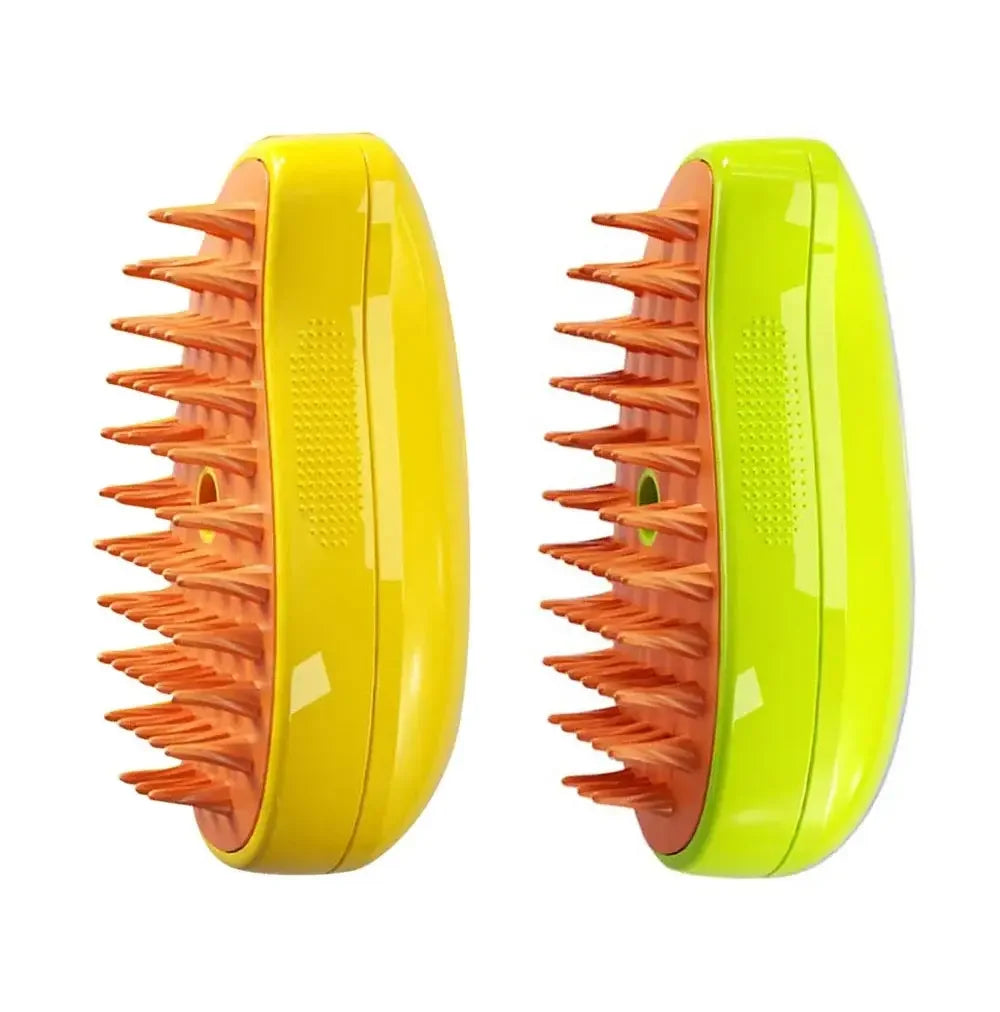 3-in-1 Electric Steam Pet Brush for Cats & Dogs – Grooming, Deshedding & Massage