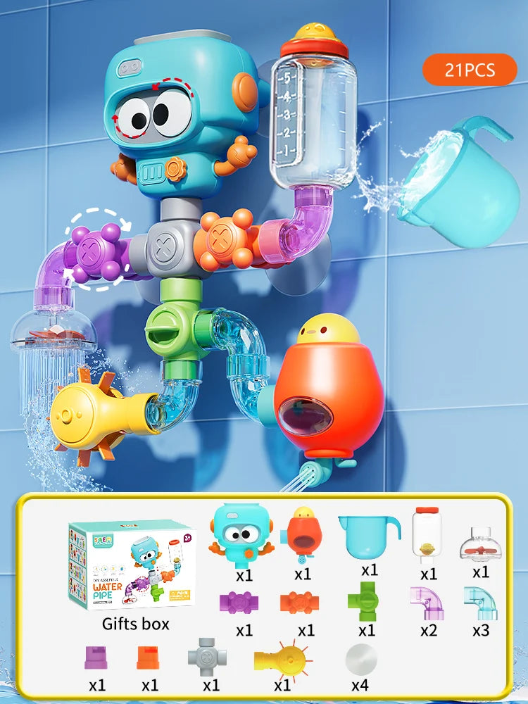Little Plumber Toddler Waterworks Bath Toy Set