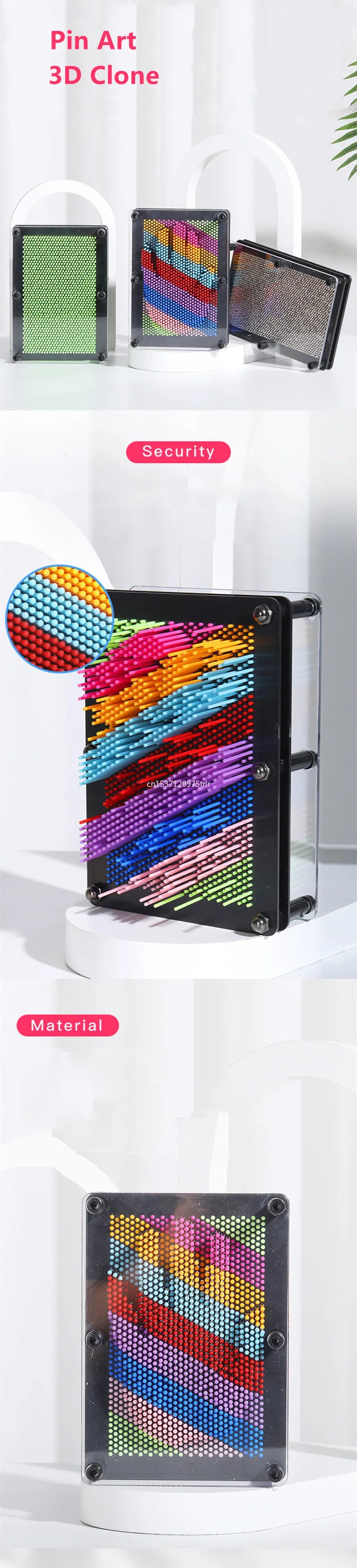 3D Pin Art Clone Toy – Create Face & Hand Impressions in Seconds
