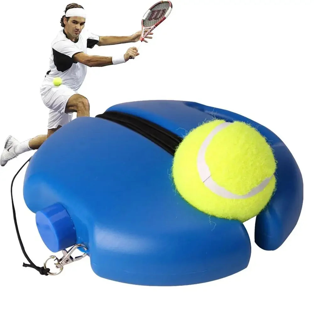 Tennis Self-Trainer Tool – Practice Tool with Elastic Rope for Solo Training