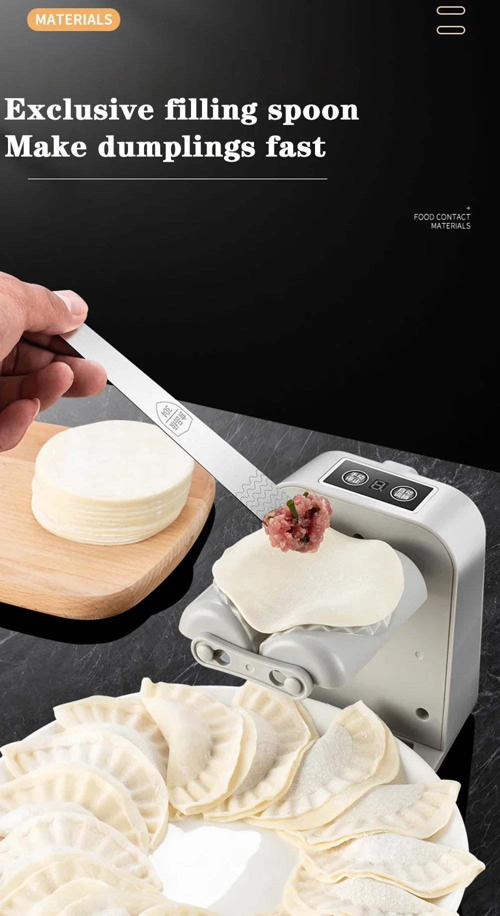 Automatic Electric Dumpling Maker – Easy Homemade Dumpling & Ravioli Machine