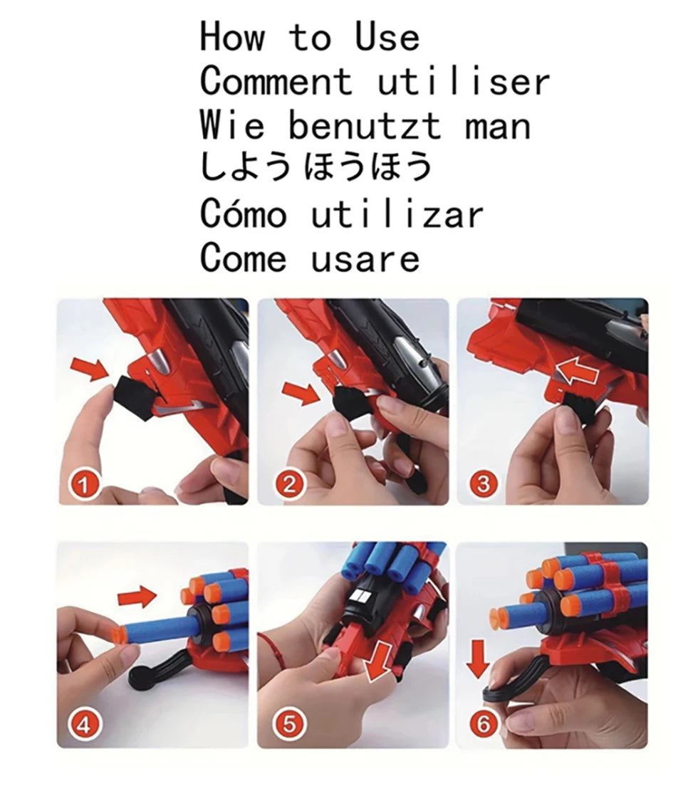 Spider Web Launcher Gloves for Kids & Adults – Hero Wrist Shooter Toy for Interactive Play