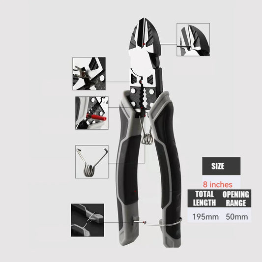 Universal Multifunctional Diagonal & Needle Nose Pliers – Electrician Grade