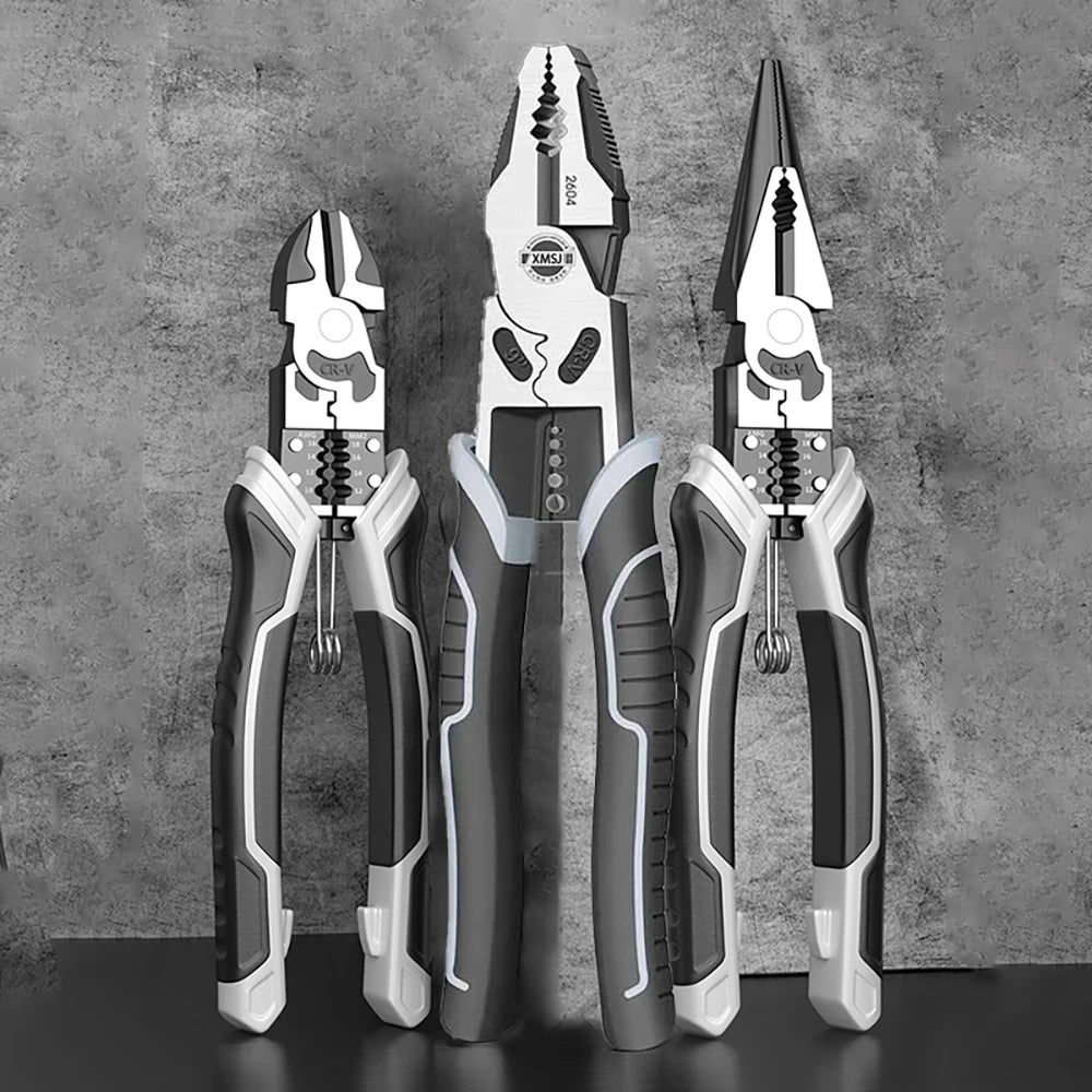 Universal Multifunctional Diagonal & Needle Nose Pliers – Electrician Grade