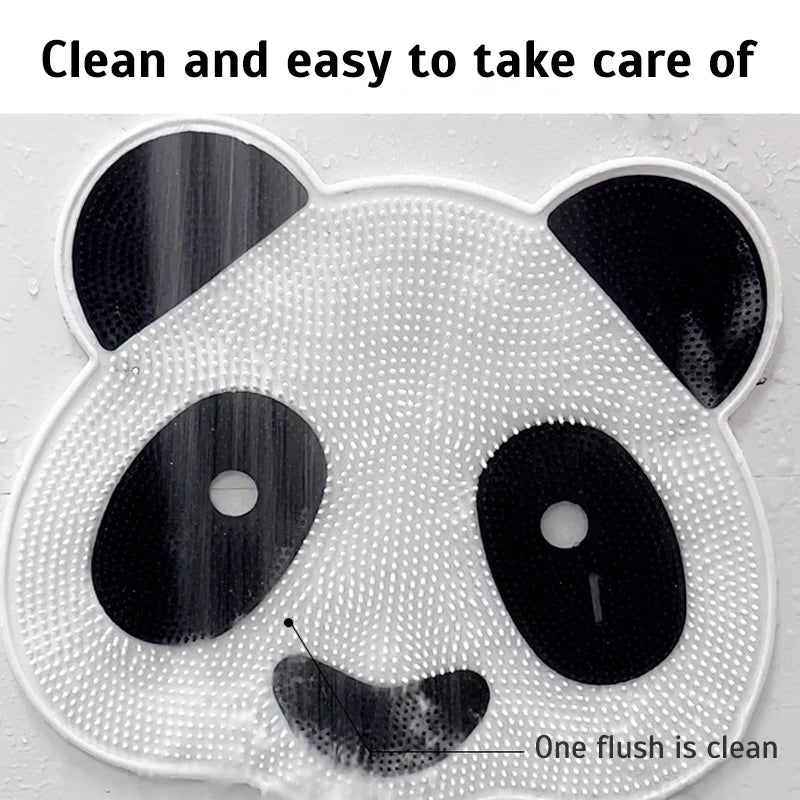 Panda Silicone Foot Scrubber Shower Mat – Anti-Slip Massage & Exfoliating Pad