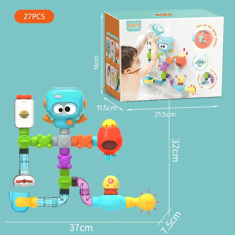 Little Plumber Toddler Waterworks Bath Toy Set