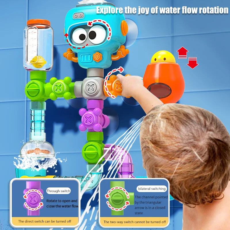 Little Plumber Toddler Waterworks Bath Toy Set