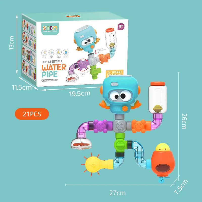 Little Plumber Toddler Waterworks Bath Toy Set