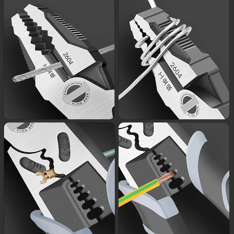 Universal Multifunctional Diagonal & Needle Nose Pliers – Electrician Grade