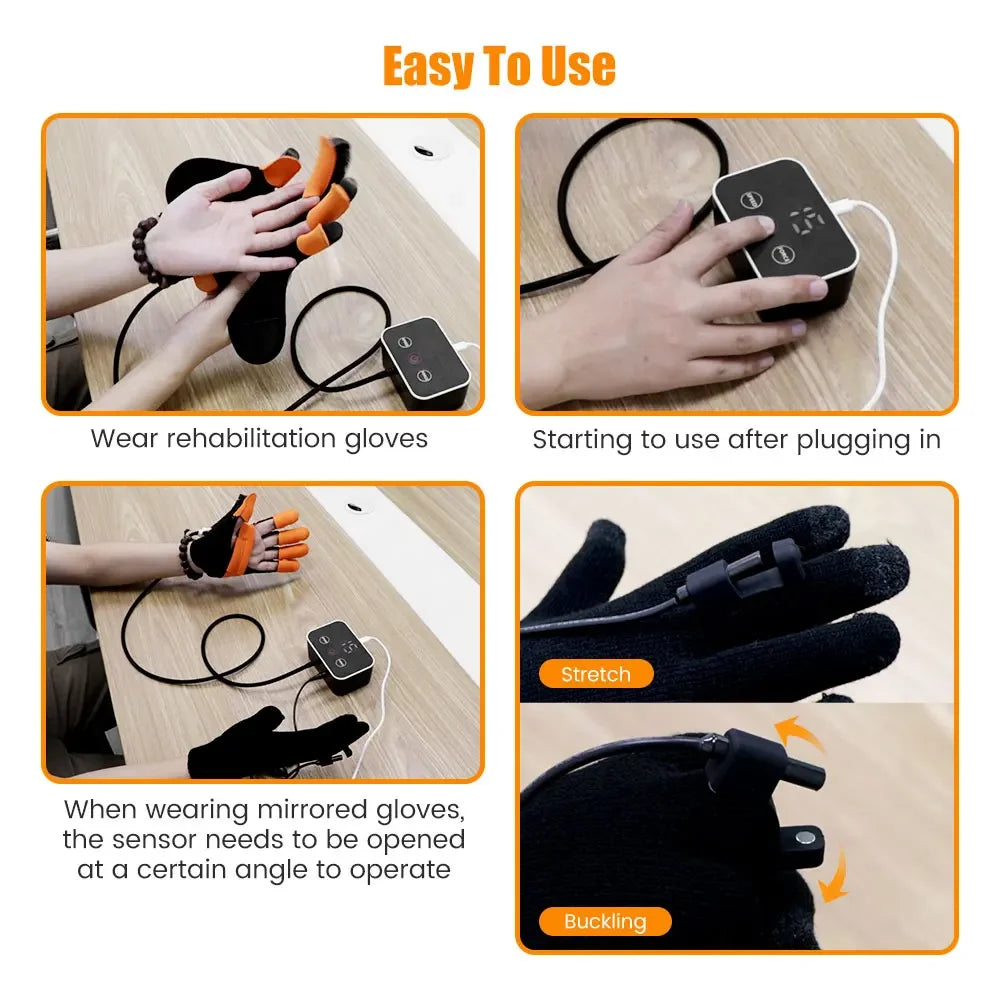Robot Rehabilitation Gloves for Stroke & Hemiplegia – Finger Training Hand Function Recovery
