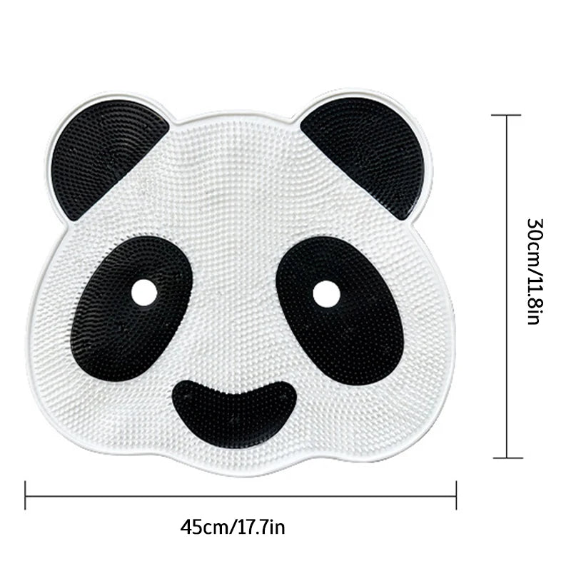 Panda Silicone Foot Scrubber Shower Mat – Anti-Slip Massage & Exfoliating Pad