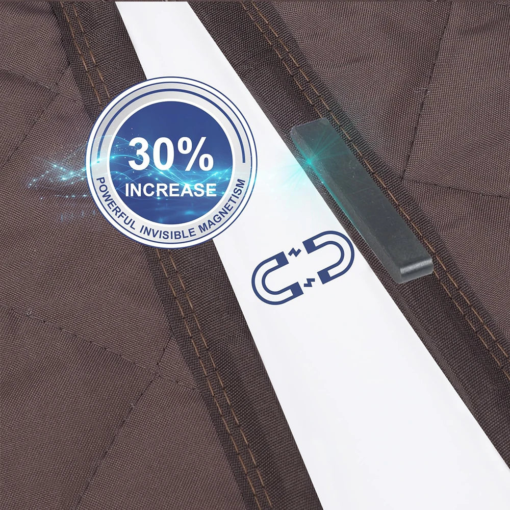 Magnetic Thermal & Sound Insulated Door Curtain – Weatherproof Heavy-Duty Barrier