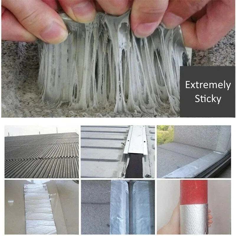 Waterproof Aluminum Butyl Repair Tape – High Temperature Roof, Pool, Wall & Duct Seal Tape