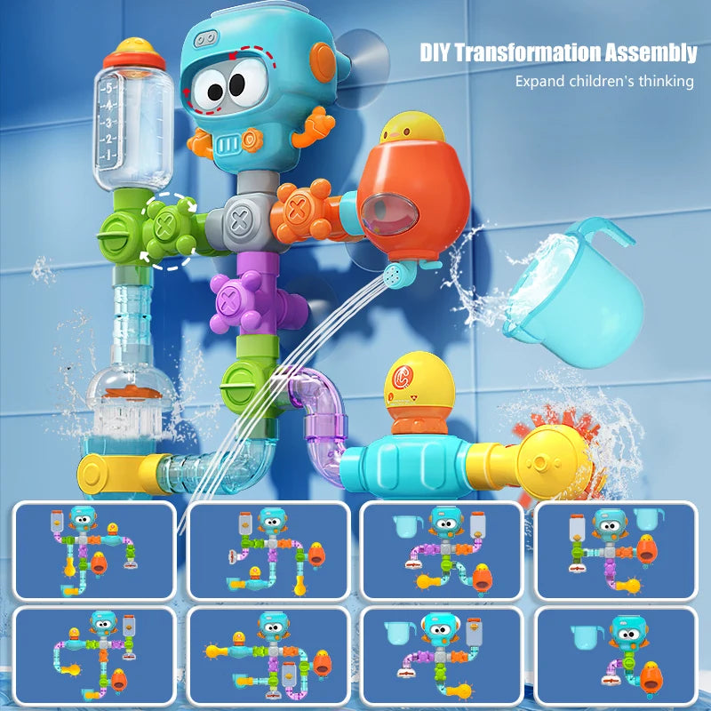 Little Plumber Toddler Waterworks Bath Toy Set