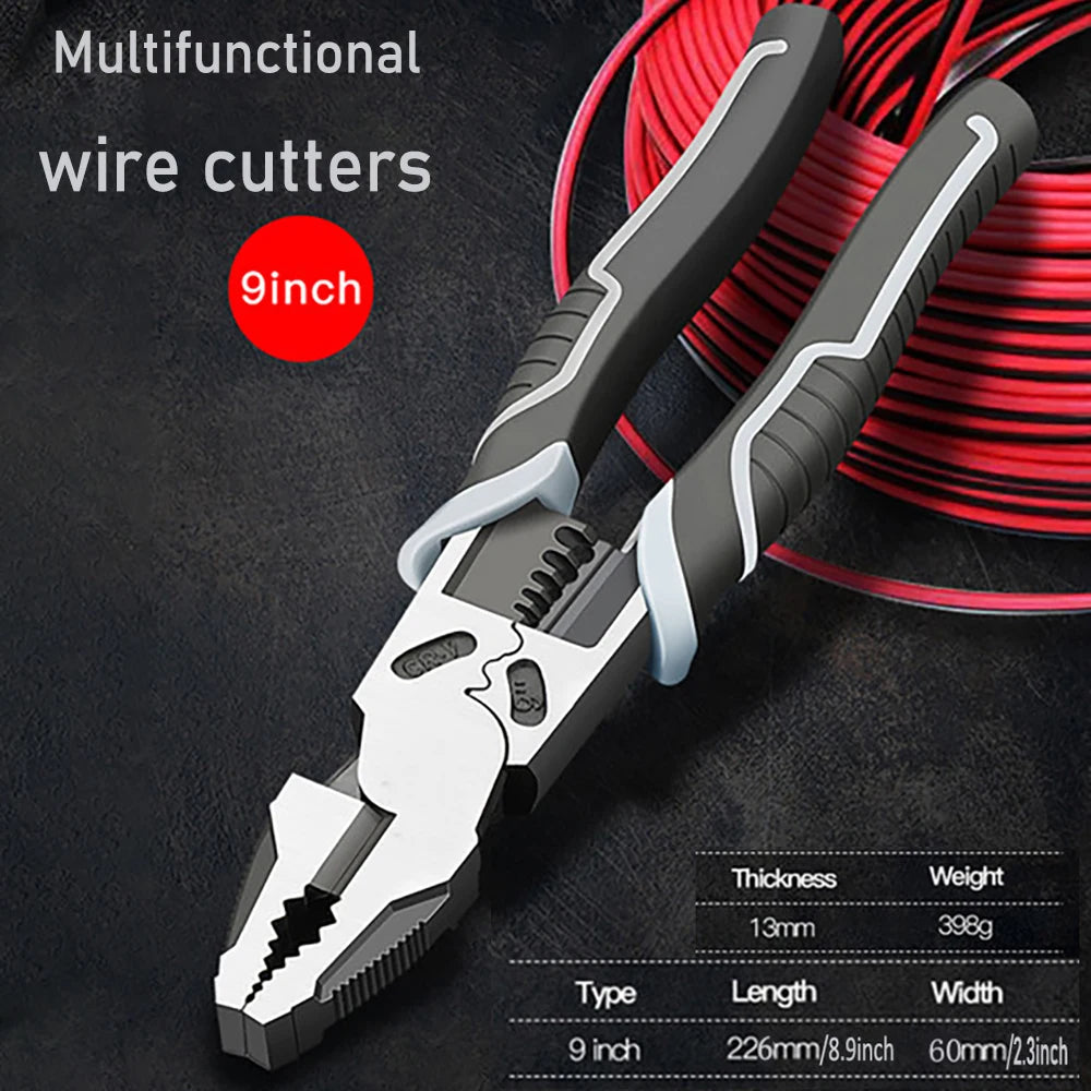 Universal Multifunctional Diagonal & Needle Nose Pliers – Electrician Grade