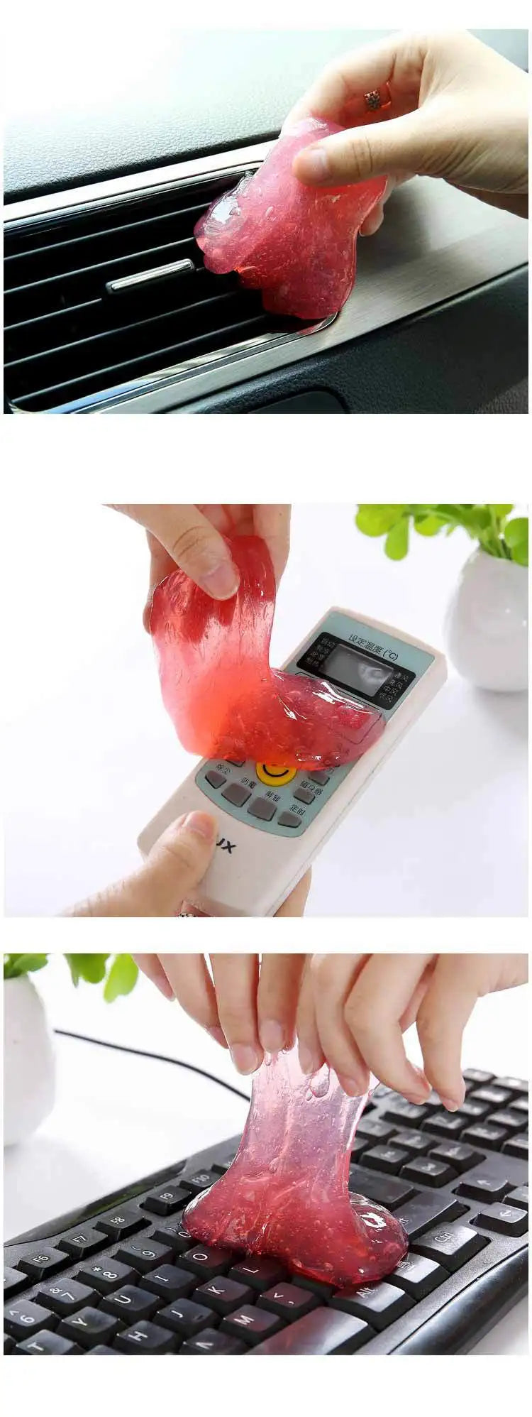 Magic Cleaning Gel Dust Remover – Reusable Cleaner for Keyboards, Electronics, Cars & Home