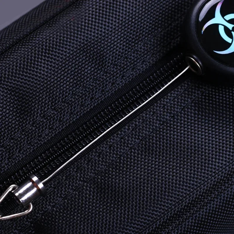 Retractable Keychain with Steel Wire Rope – Anti-Lost ID Badge Holder & Backpack Accessory