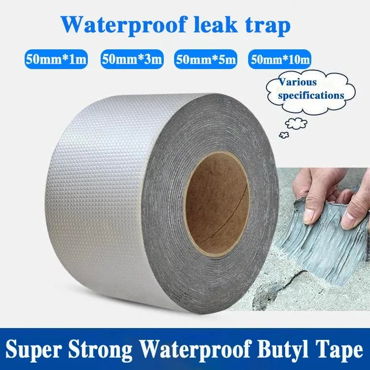 Waterproof Aluminum Butyl Repair Tape – High Temperature Roof, Pool, Wall & Duct Seal Tape