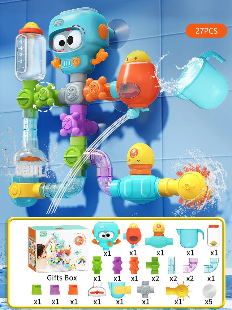 Little Plumber Toddler Waterworks Bath Toy Set