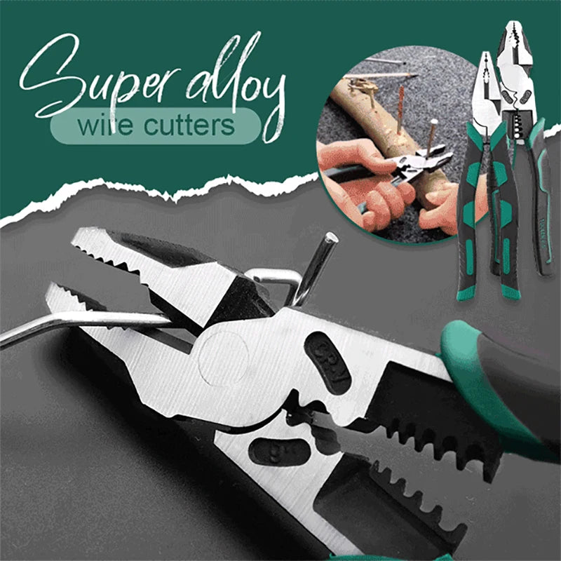Universal Multifunctional Diagonal & Needle Nose Pliers – Electrician Grade
