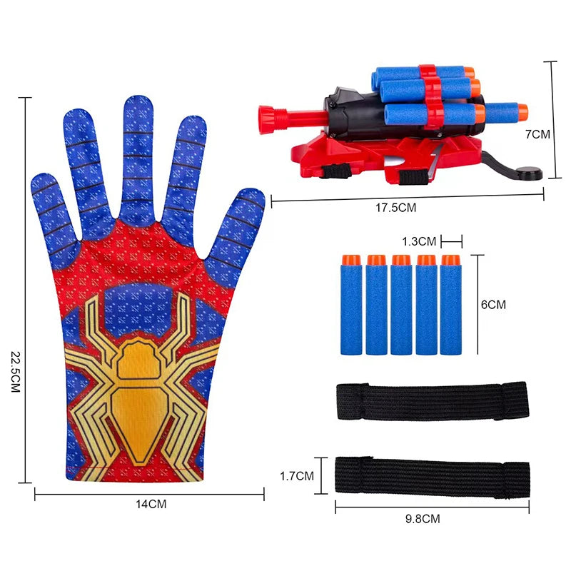 Spider Web Launcher Gloves for Kids & Adults – Hero Wrist Shooter Toy for Interactive Play