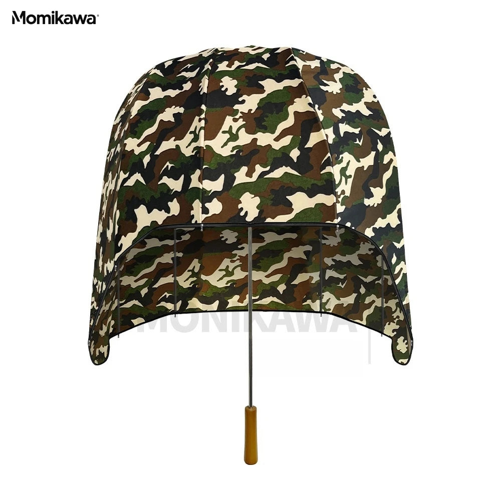Full-Coverage Helmet Umbrella – Creative Windproof Rain Shield